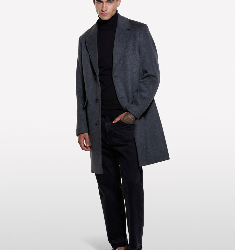 Schwarzer Pullover mit hohem Kragen - pullover hoher kragen für herren - Schwarz | Sisley image number 1